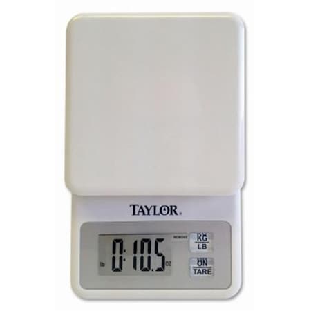 Taylor Taylor Precision Products 220790 Compact Digital Kitchen Scale; White 220790